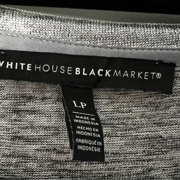 White House Black Market Metallic TShirt - Picture 3 of 4